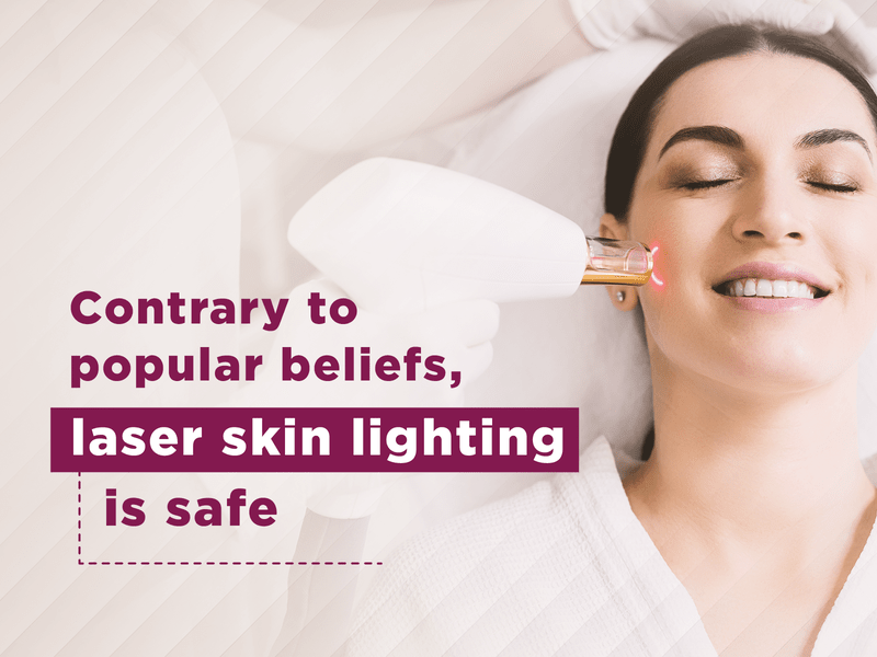 Lasers for skin lightening are safe