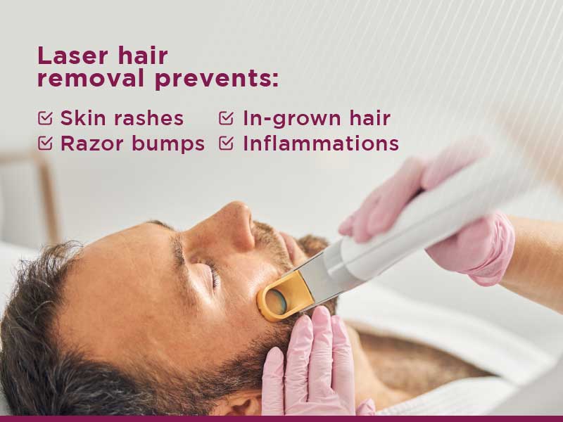 laser hair removal promotes skin health