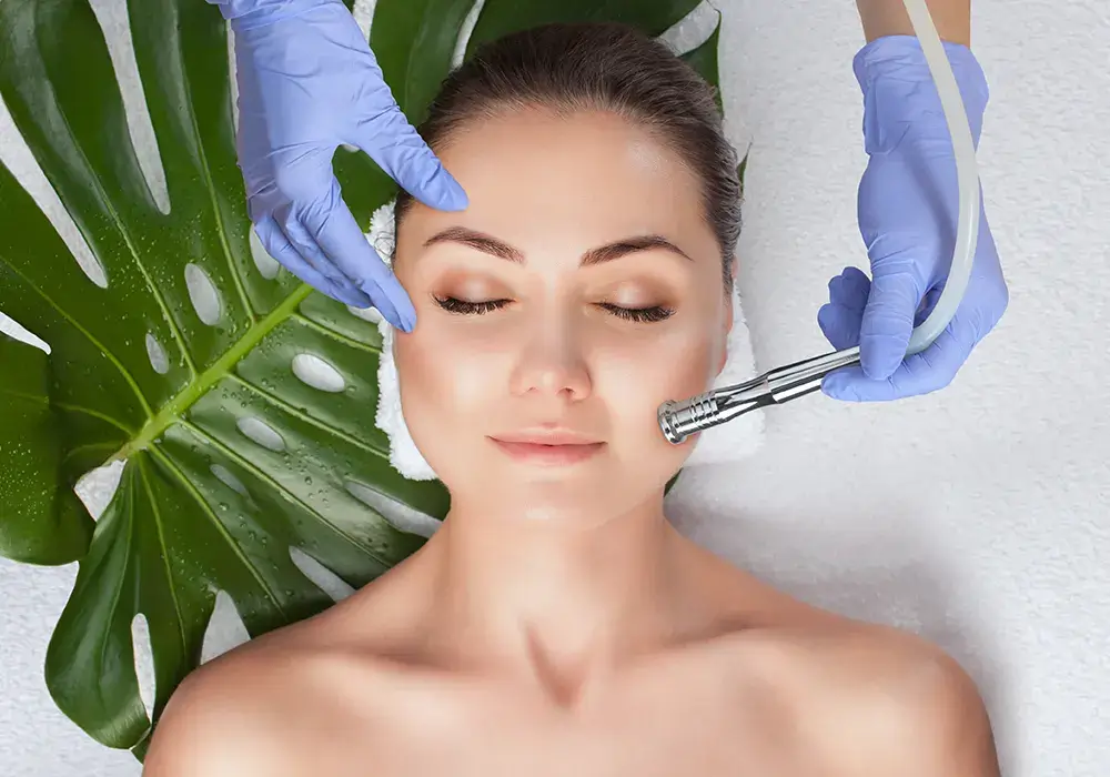 Microdermabrasion treatment for open pores